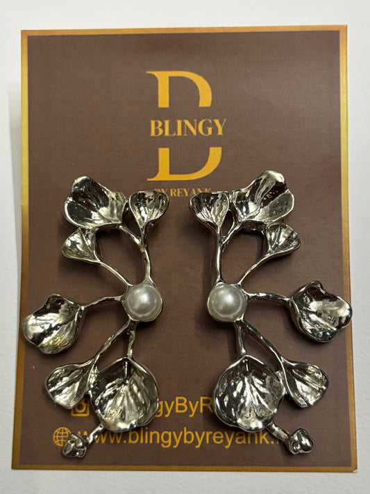 Silver Branch Earrings