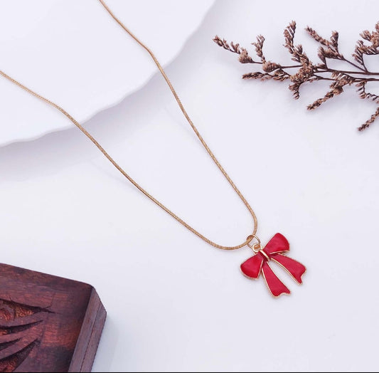 Fancy Bow Chain Pendant