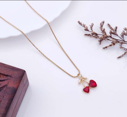 Dual Heart Chain Pendant